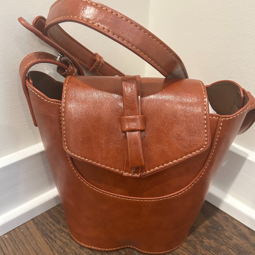 Anglo Accessories  Brand New Vegan Leather Bucket Bag